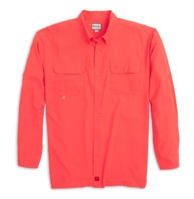 SALE Heybo® Men's L/S Coral Beaufort Fishing Button Shirt Product Image