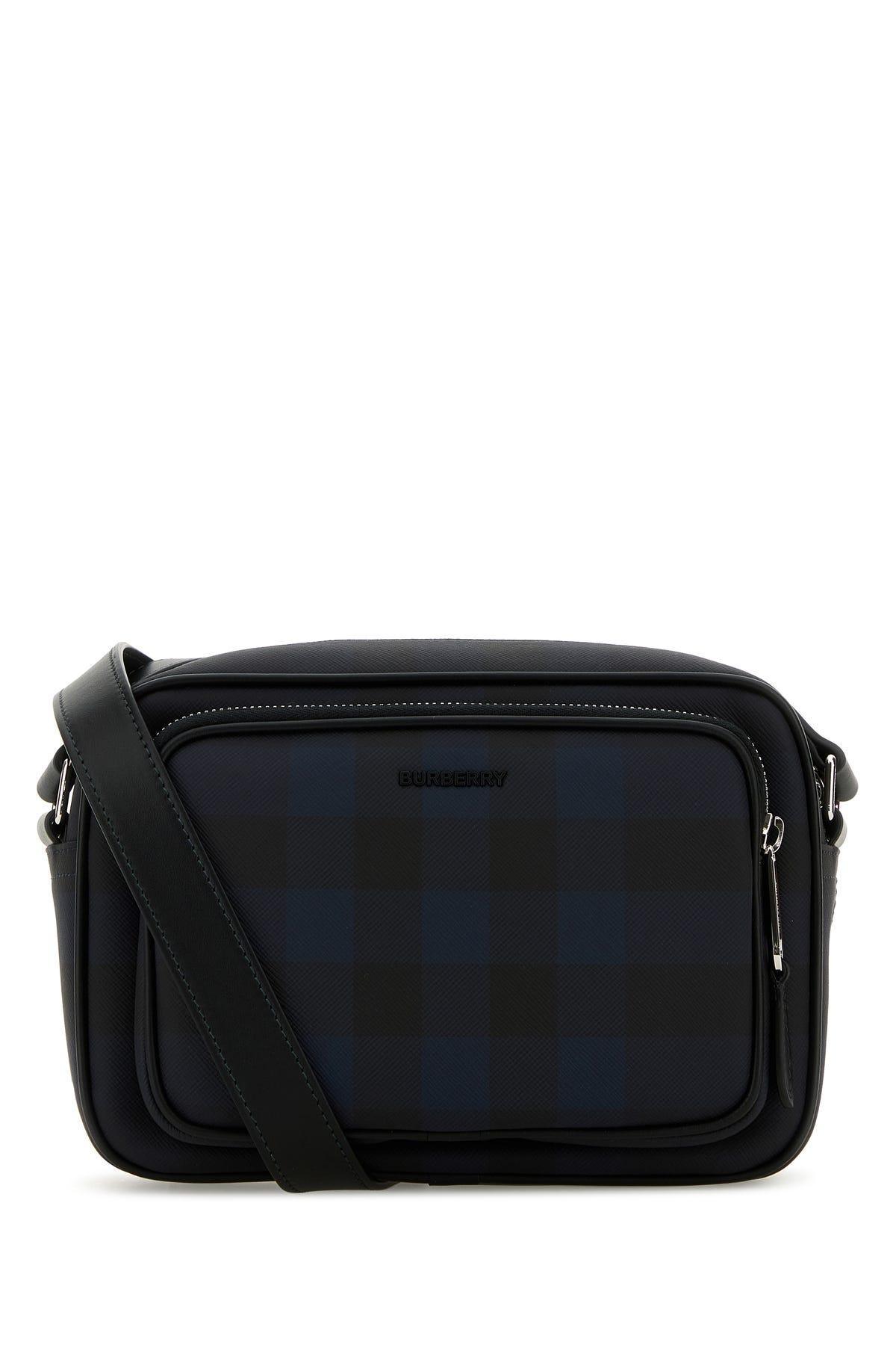 BURBERRY Printed Canvas Paddy Crossbody Bag In Navy Product Image