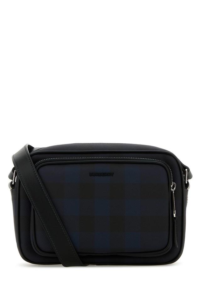 BURBERRY Printed Canvas Paddy Crossbody Bag In Navy Product Image