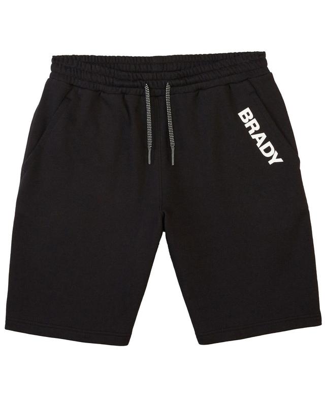 Mens Brady Black Wordmark Fleece Shorts Product Image