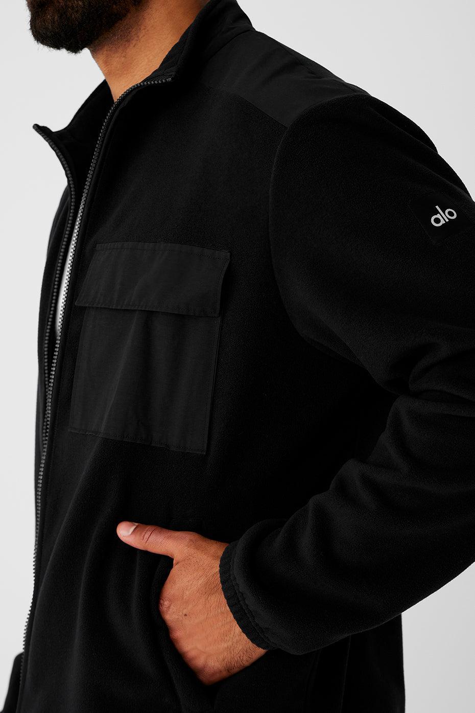 Polar Fleece Ridge Full Zip Jacket - Black Product Image