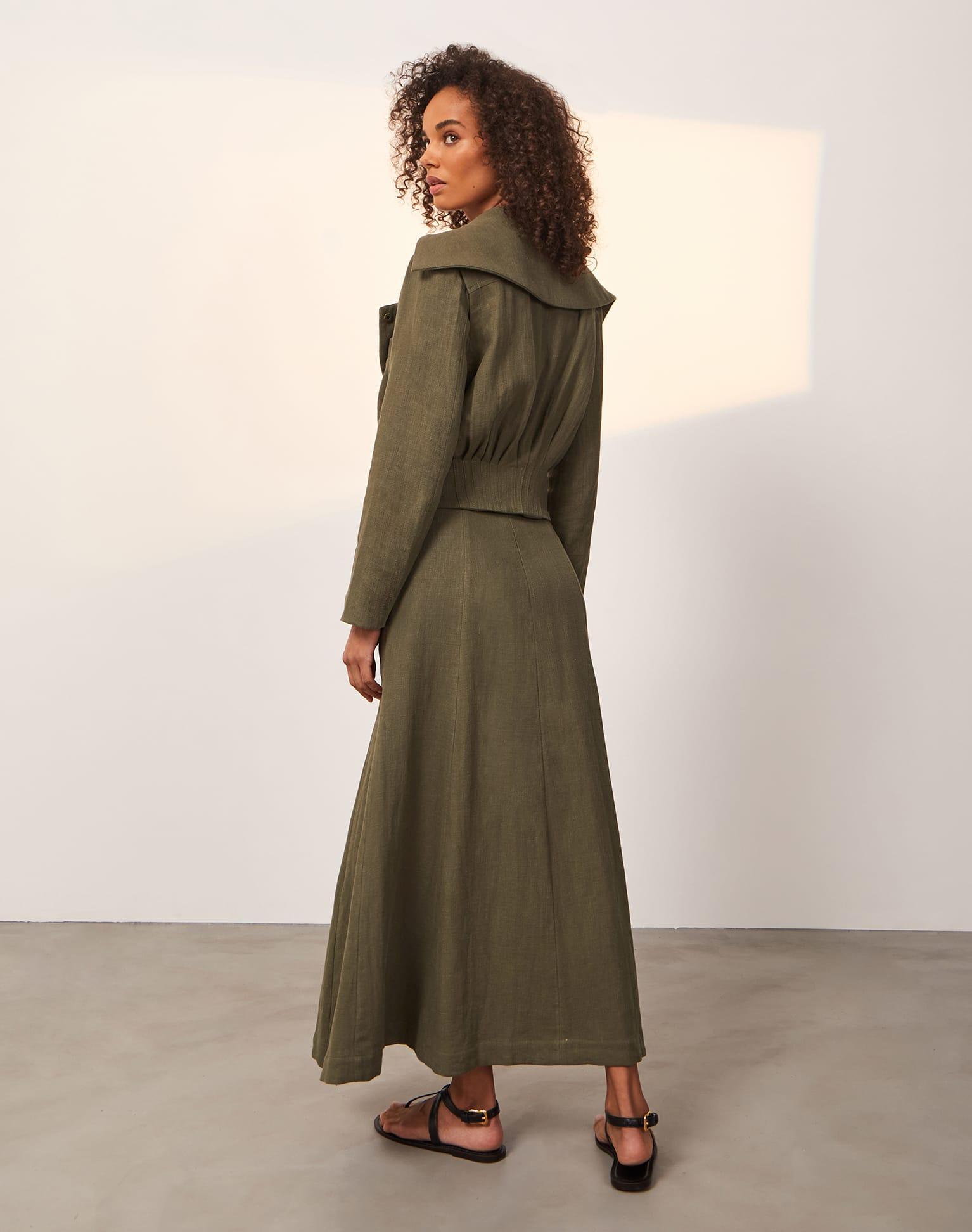 Tiana Long Skirt - Evergreen Product Image