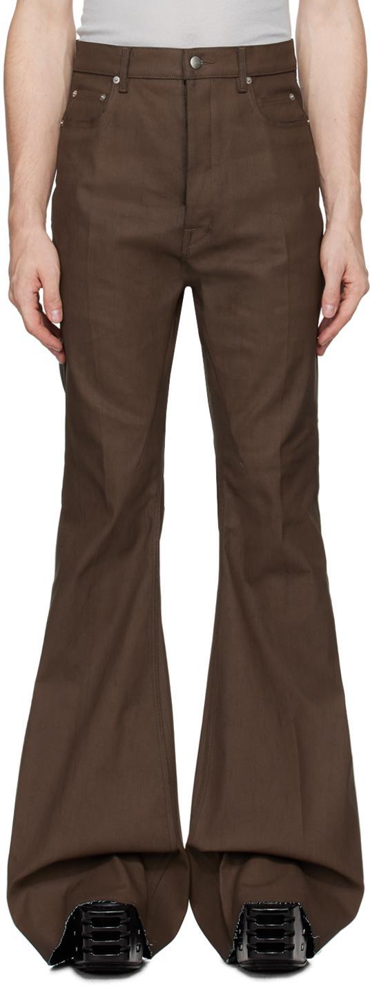 Khaki Porterville Bolan Bootcut Jeans In 35 Bean Product Image