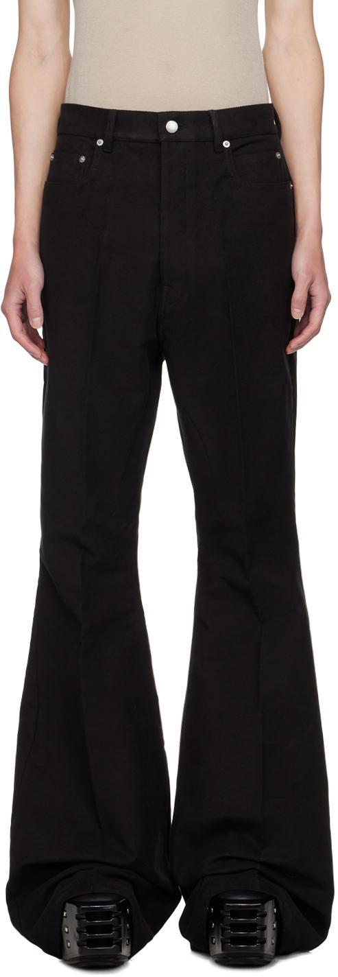 RICK OWENS Black Porterville Bolan Bootcut Jeans Product Image