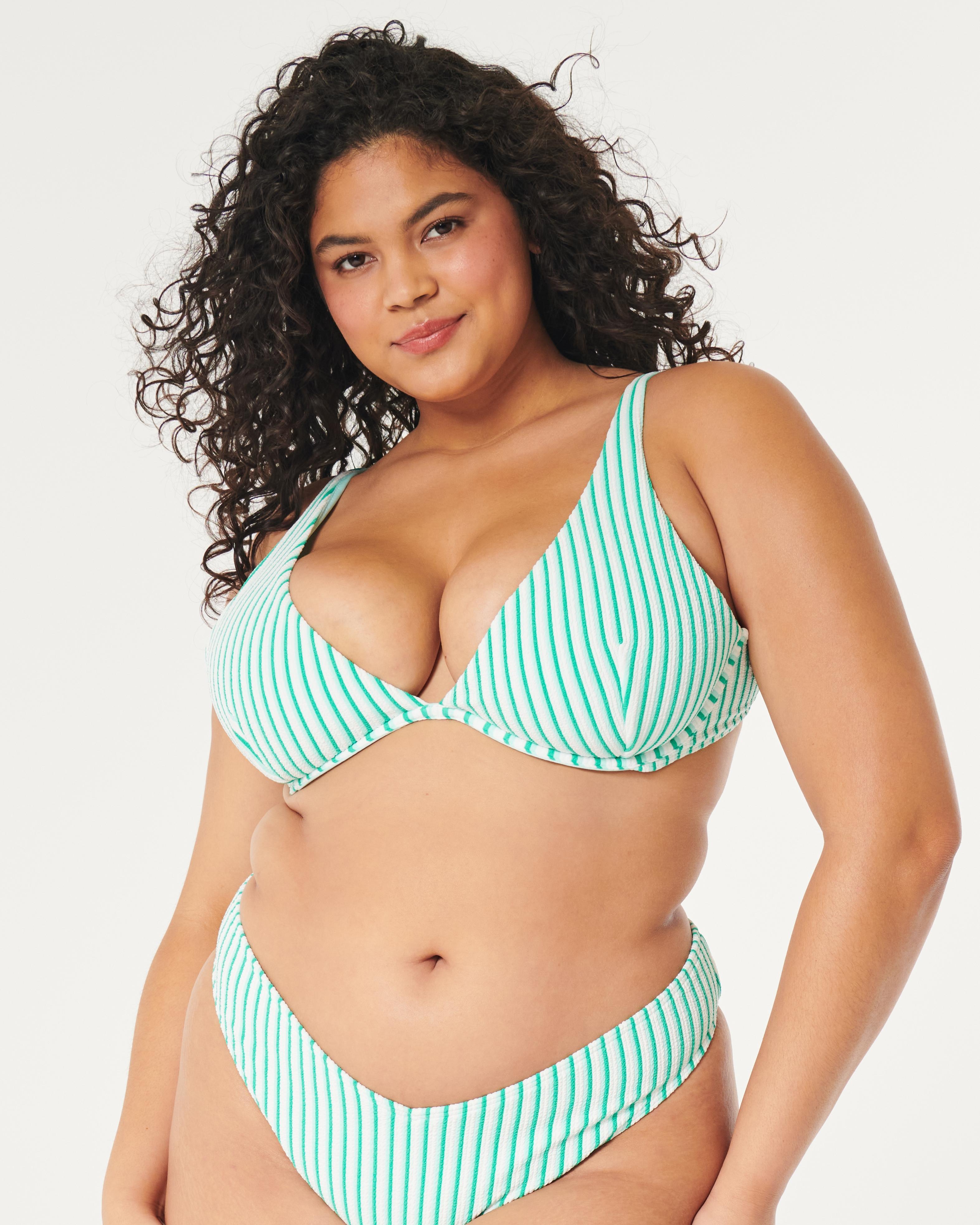 High Apex Ribbed Underwire Bikini Top Product Image