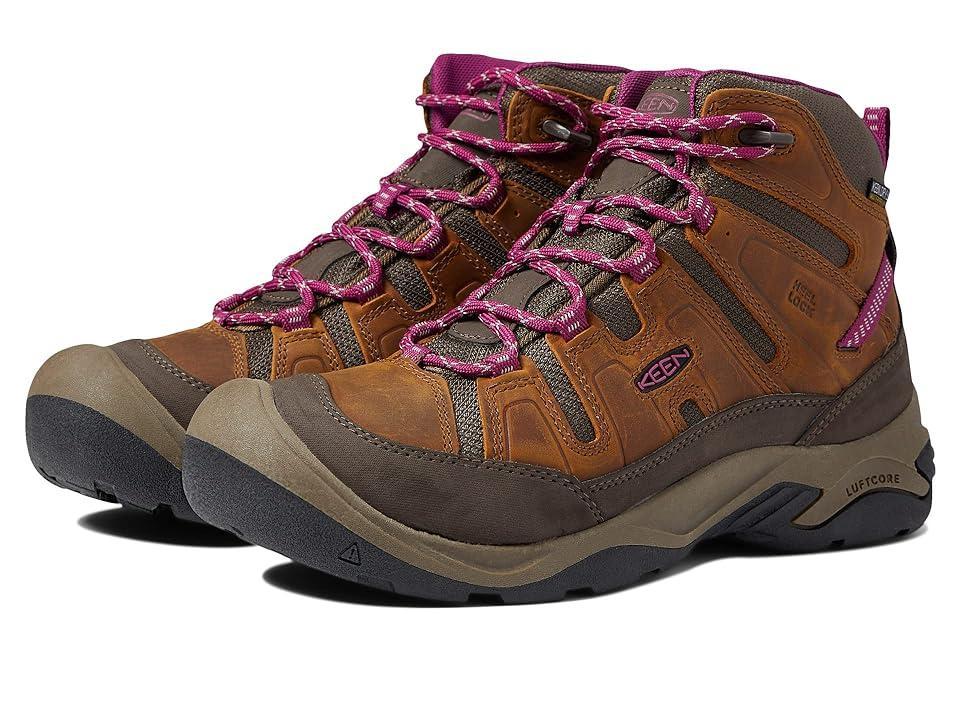 KEEN Circadia Mid Waterproof (Syrup/Boysenberry) Women's Waterproof Boots Product Image