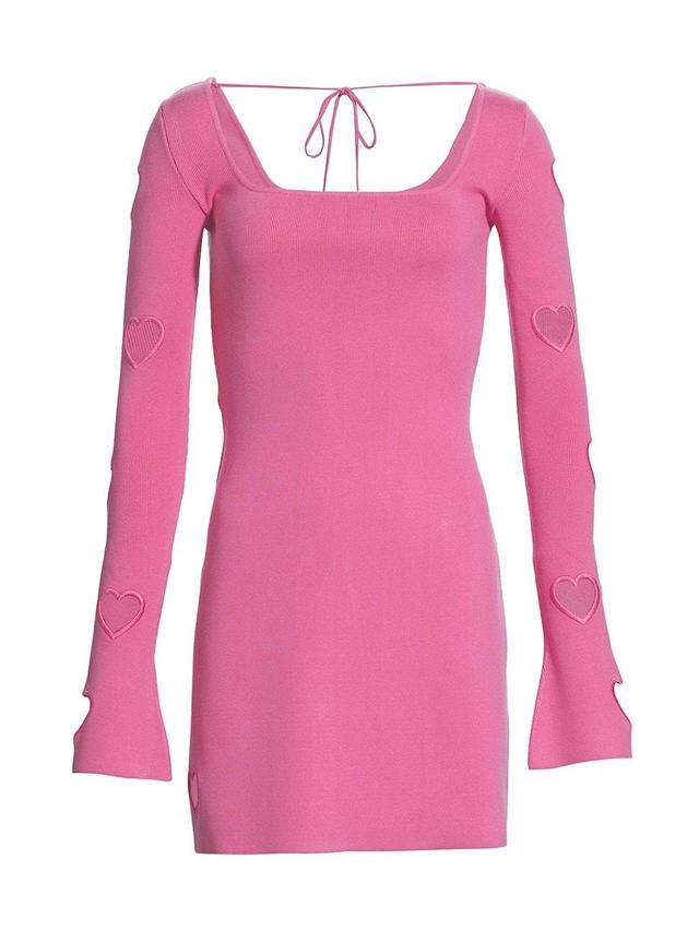 Womens Gaia Heart Cut-Out Minidress Product Image