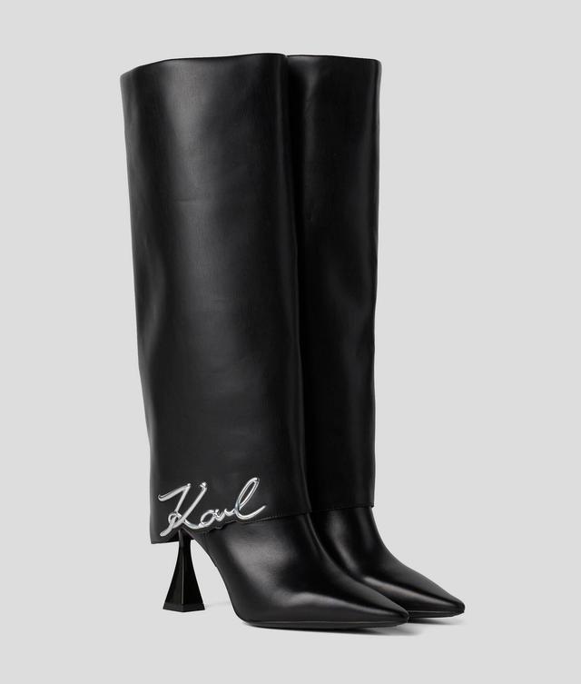 DEBUT FOLD DOWN KNEE-HIGH BOOTS Product Image