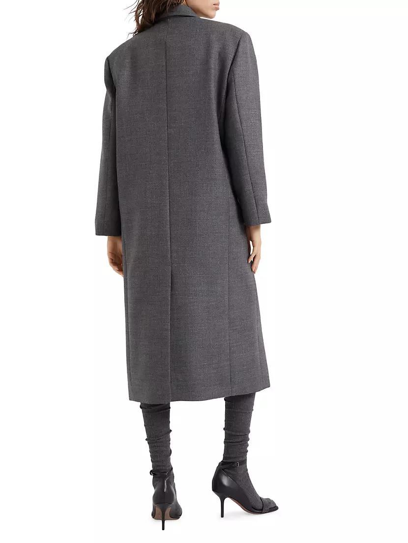 Virgin Wool Coat with Monili Product Image