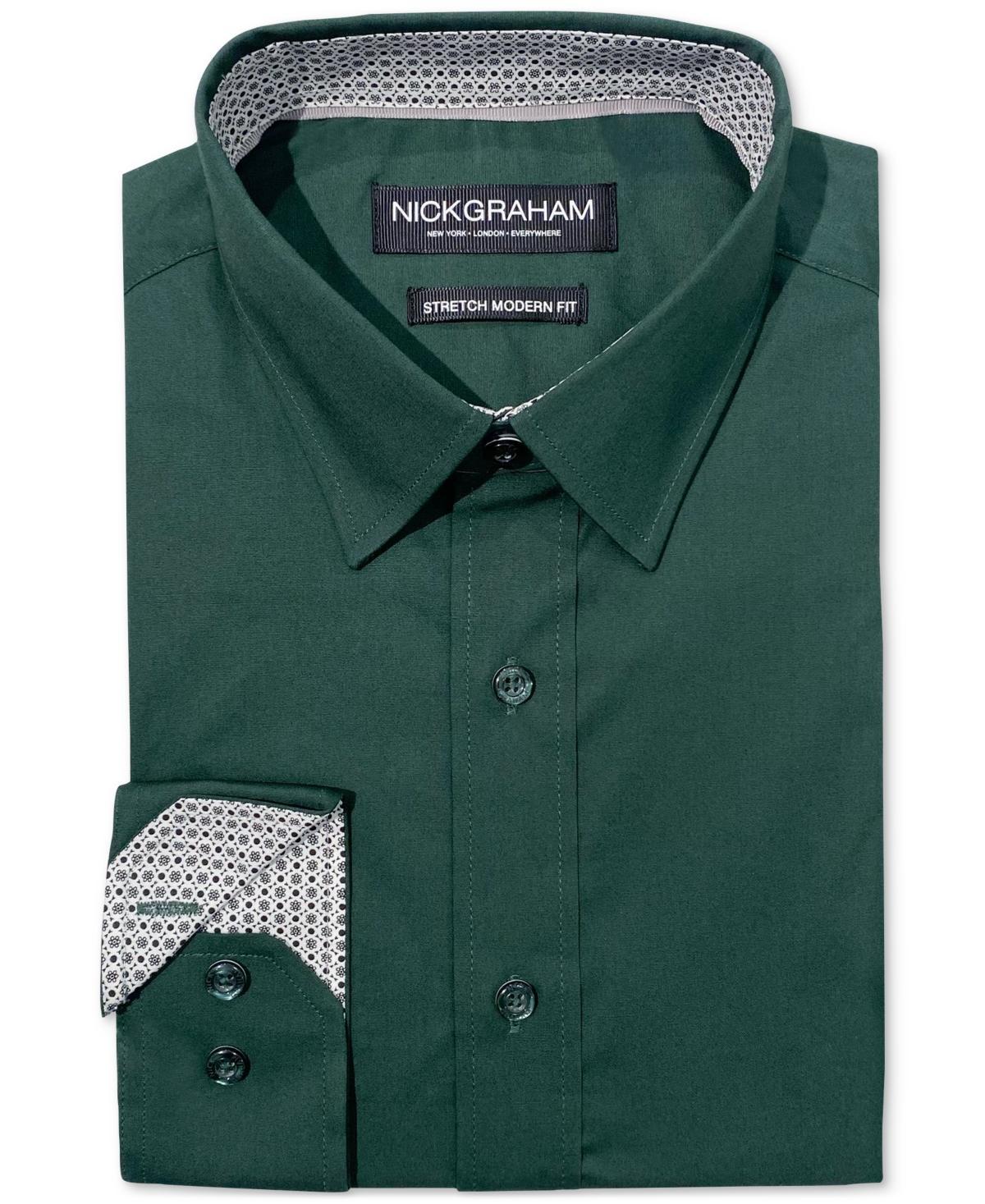 Nick Graham Mens Poplin Solid Dress Shirt Product Image