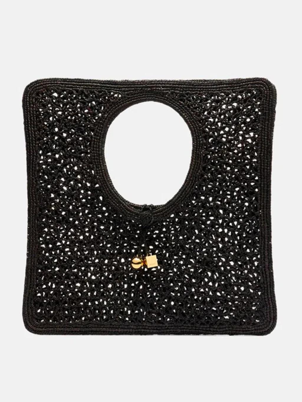 JACQUEMUS Spiaggia Square Shoulder Bag In Black Product Image