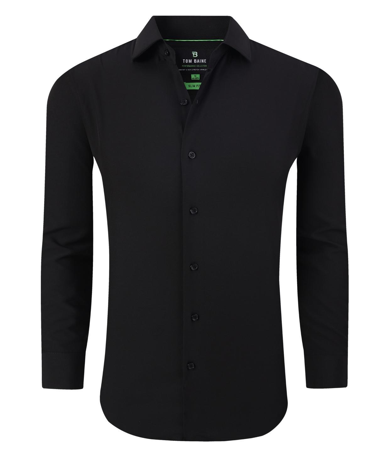 Tom Baine Mens Performance Stretch Solid Button Down Shirt product image