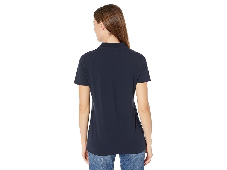 Tommy Hilfiger Solid Short Sleeve Polo Women's Clothing Product Image