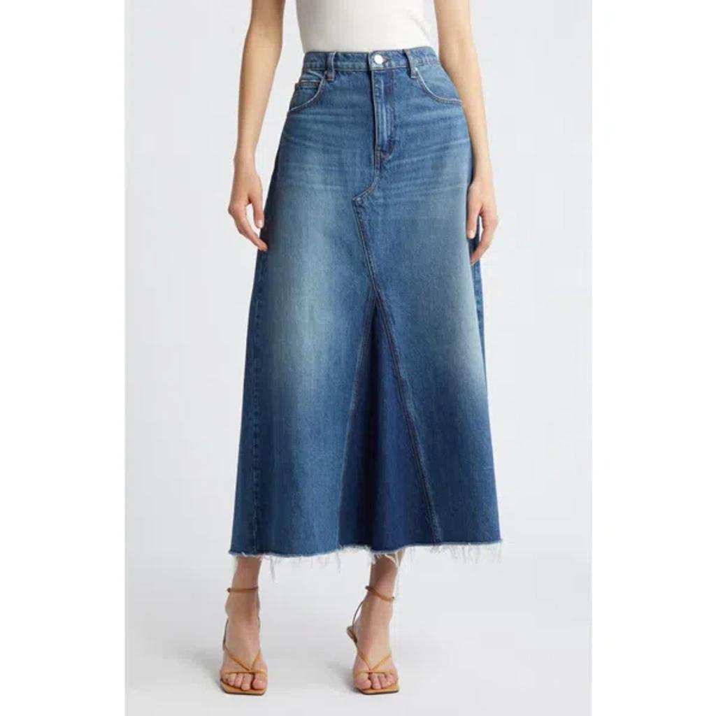 FRAME The Dorothy Denim A-line Skirt In Blue product image