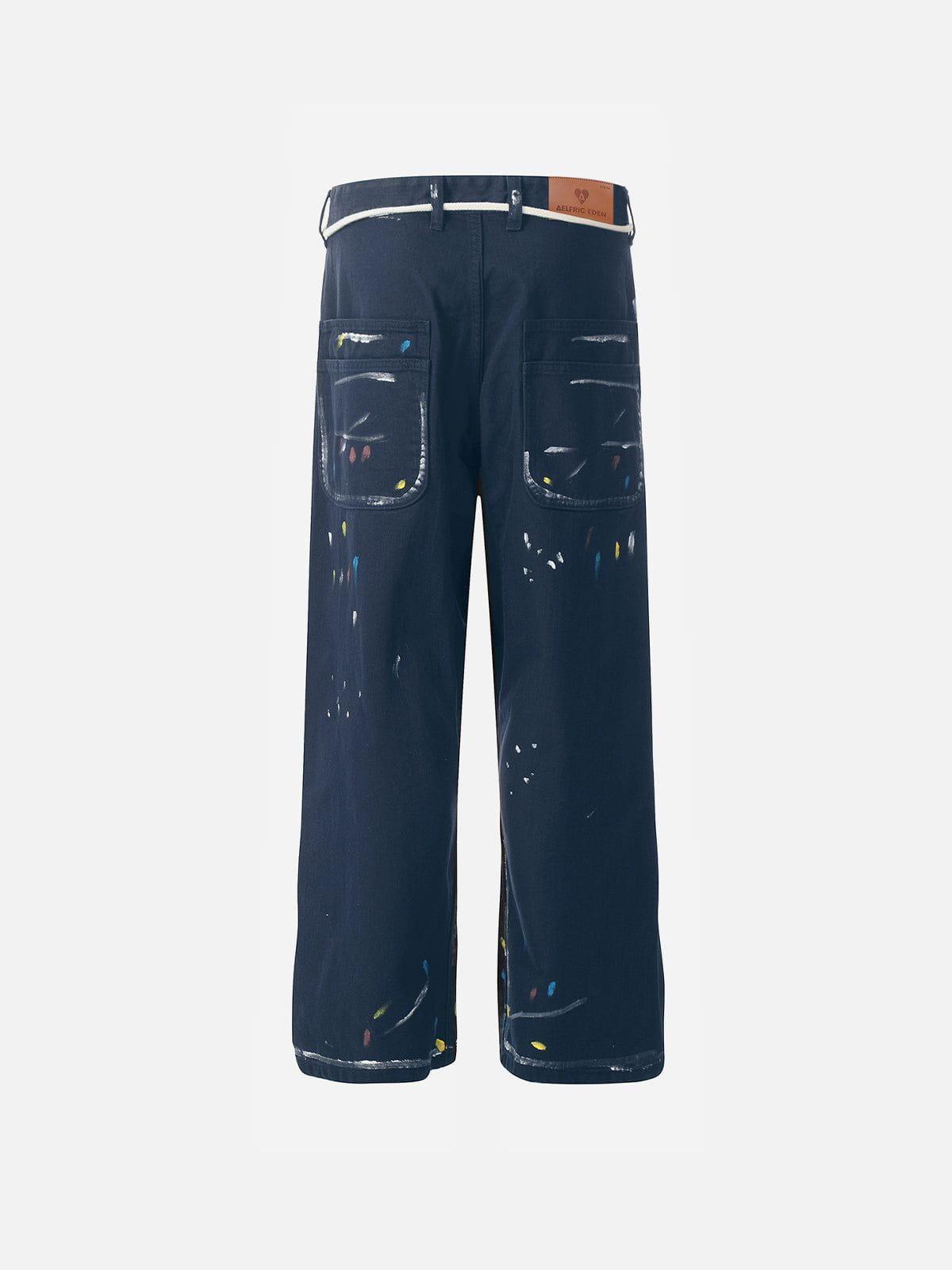 Aelfric Eden Graffiti Print Jeans Product Image