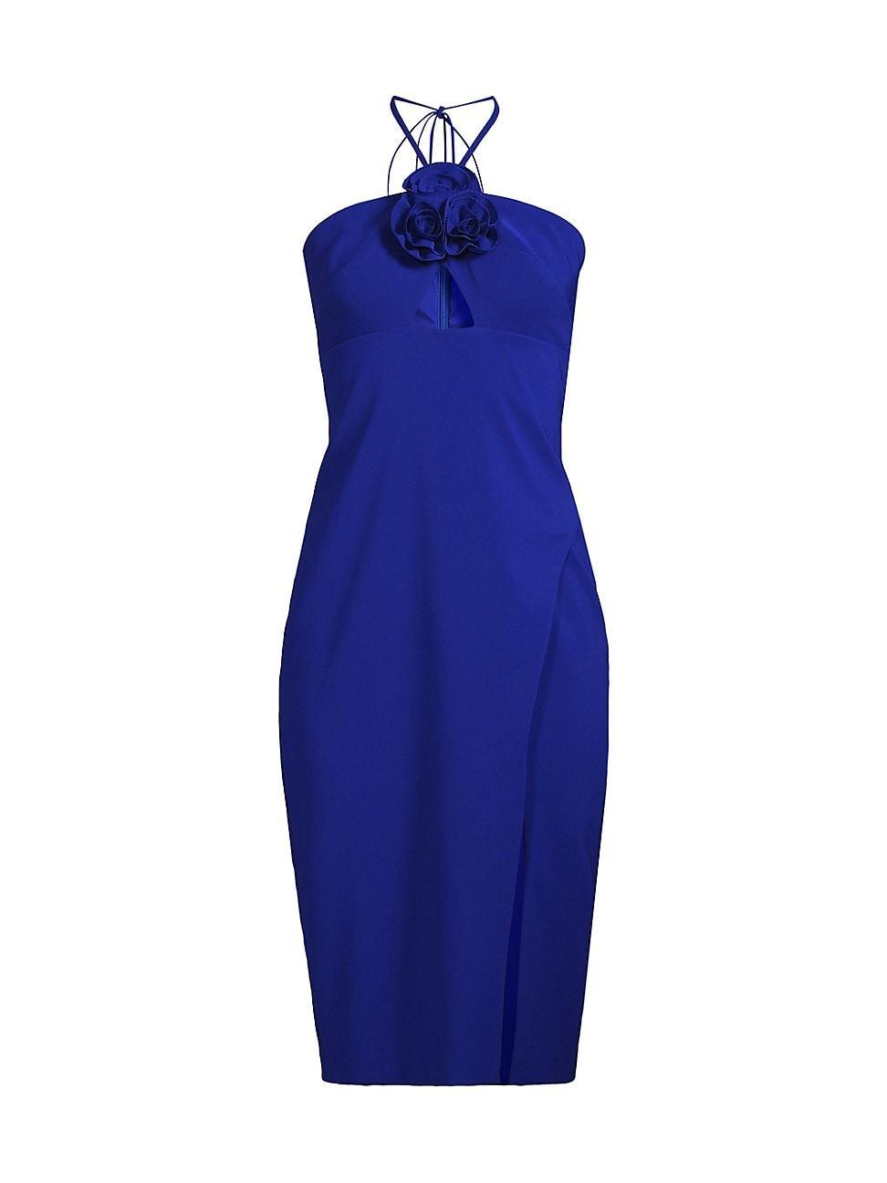 Womens Embellished Halterneck Midi-Dress Product Image