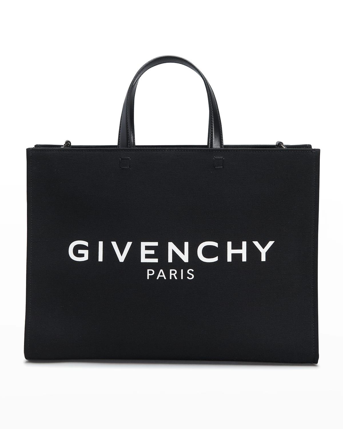 Givenchy - G-tote Logo-print Canvas Tote Bag - Womens - Black Product Image