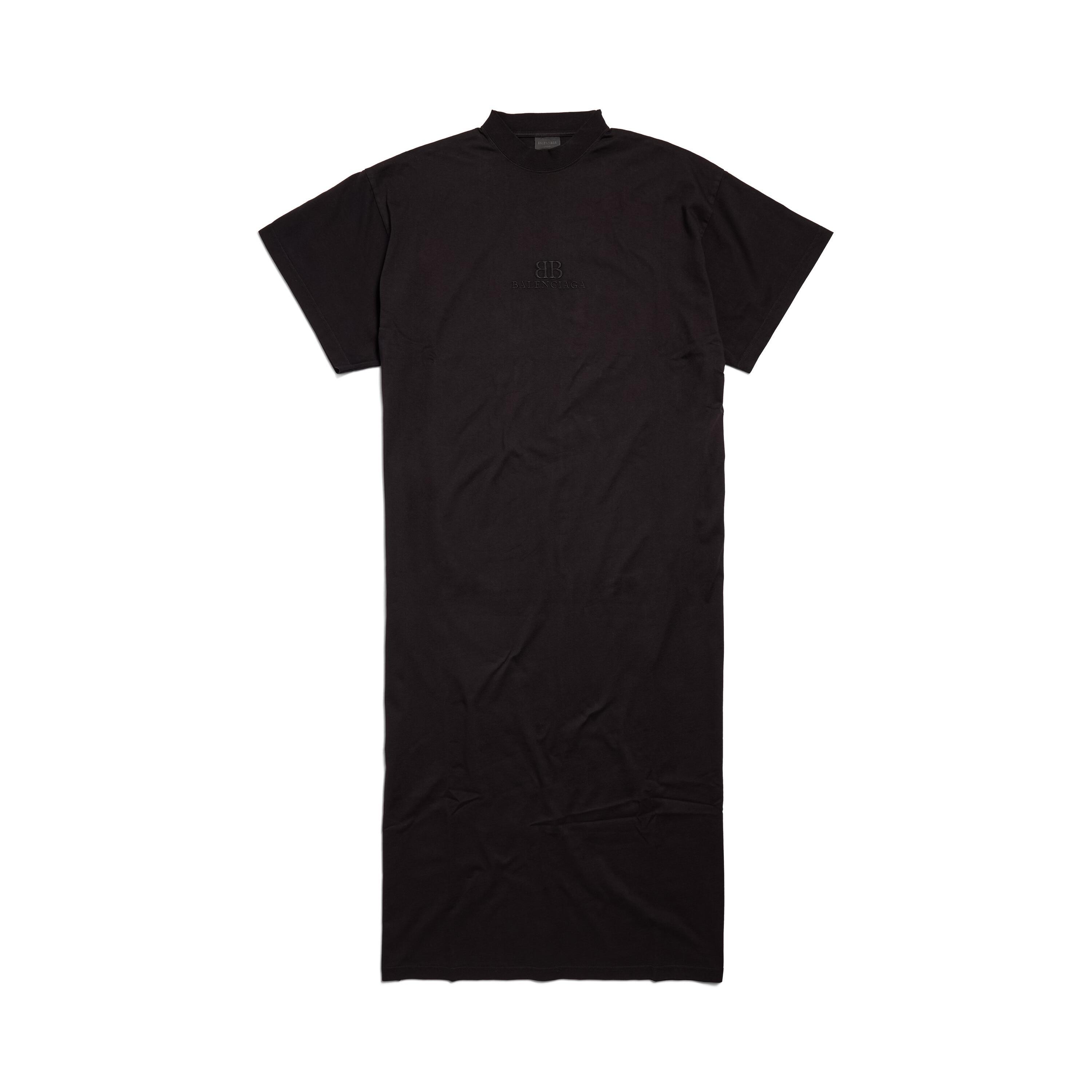 Women's Bb Classic Balenciaga T-shirt Maxi Dress in Black Product Image