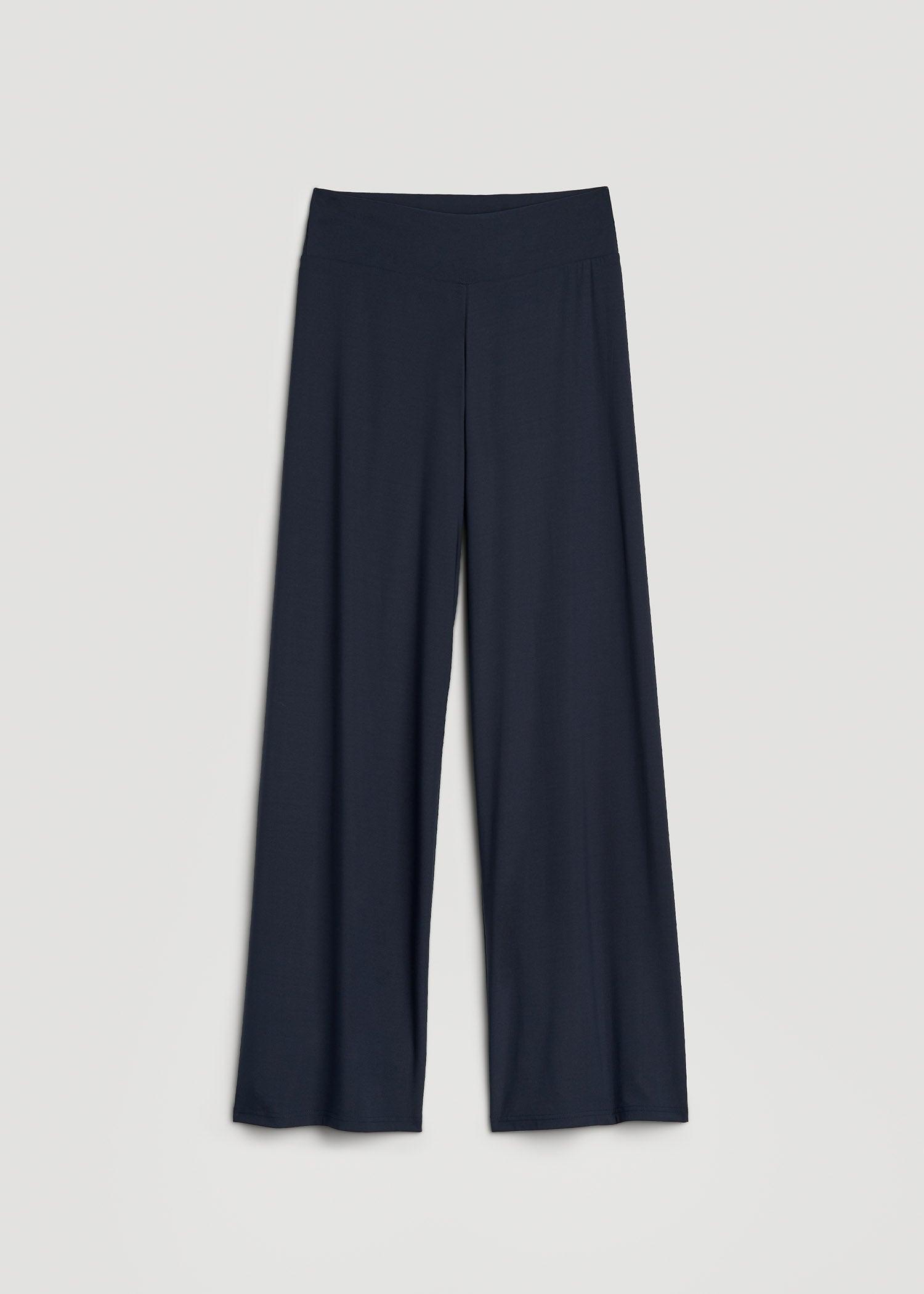 Pull On Breezy Wide Leg Pants for Tall Women in Navy Product Image