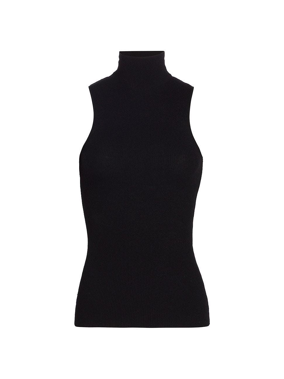 Womens Sleeveless Matte Knit Top Product Image