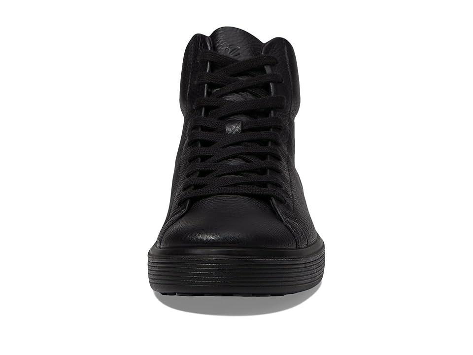 ECCO Soft 60 Premium High-Top Sneakers Pebbled Leather) Men's Shoes Product Image