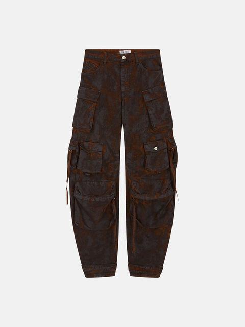 "Fern" Grey and rust long pant Product Image