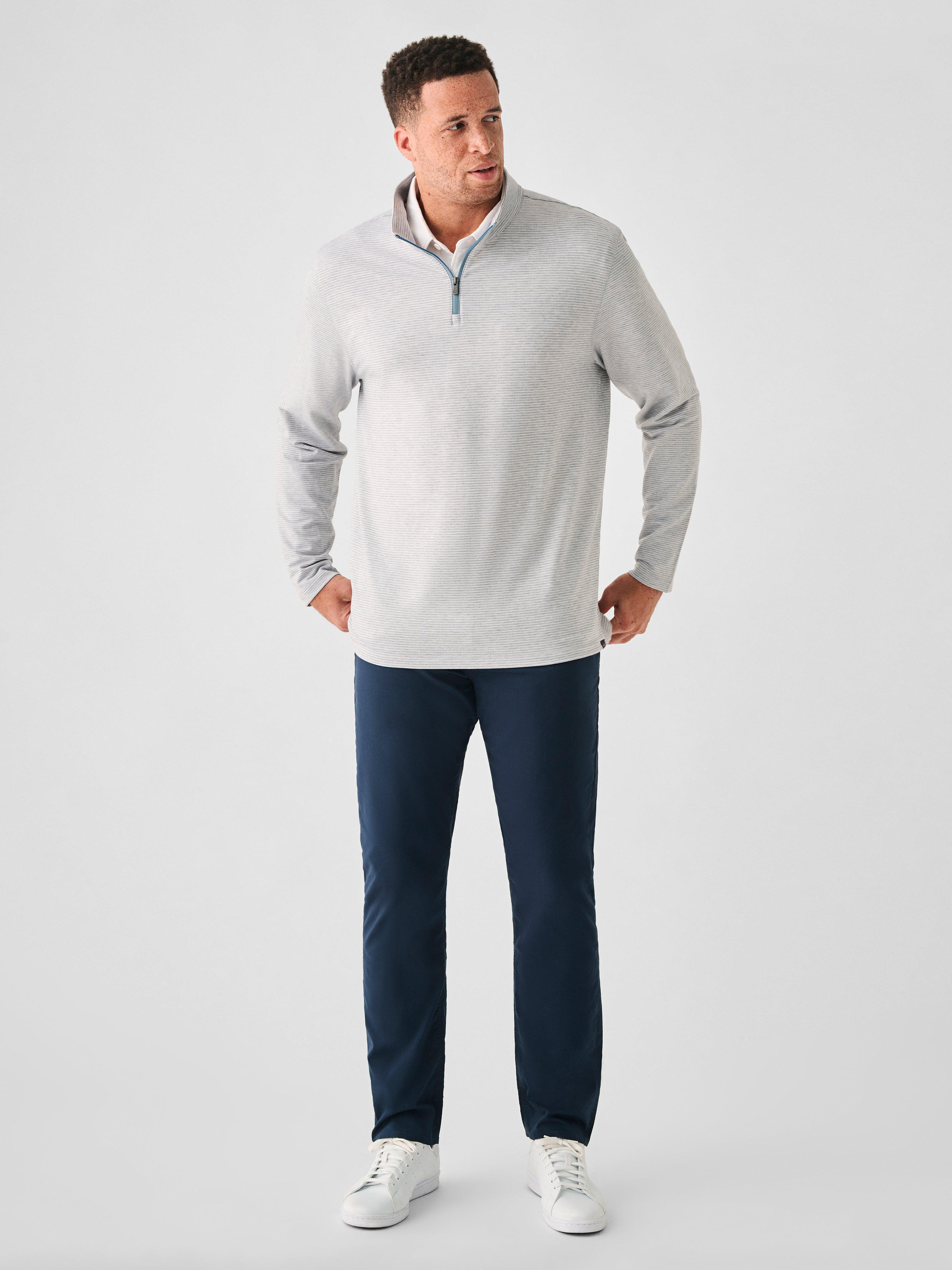 Movement™ Quarter Zip - Mountain Grey Feeder Stripe Male Product Image