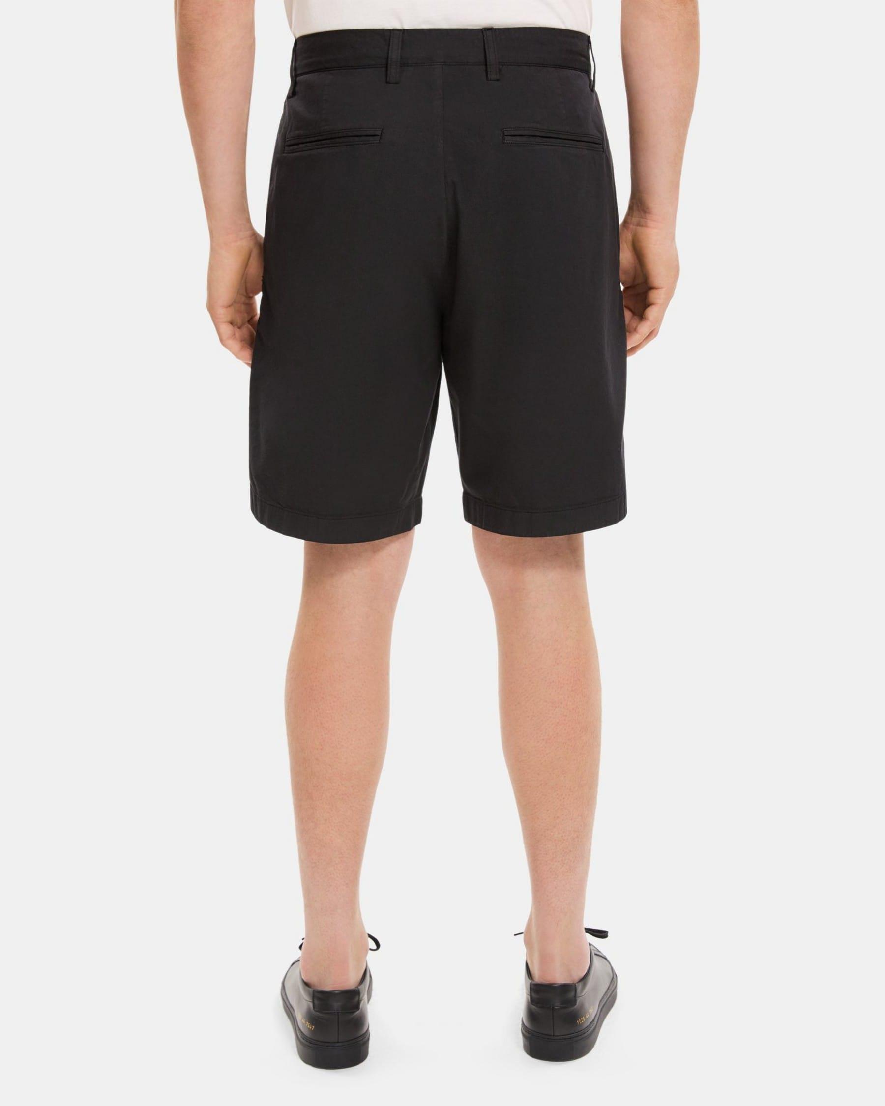 Straight-Leg Short in Stretch Cotton Product Image