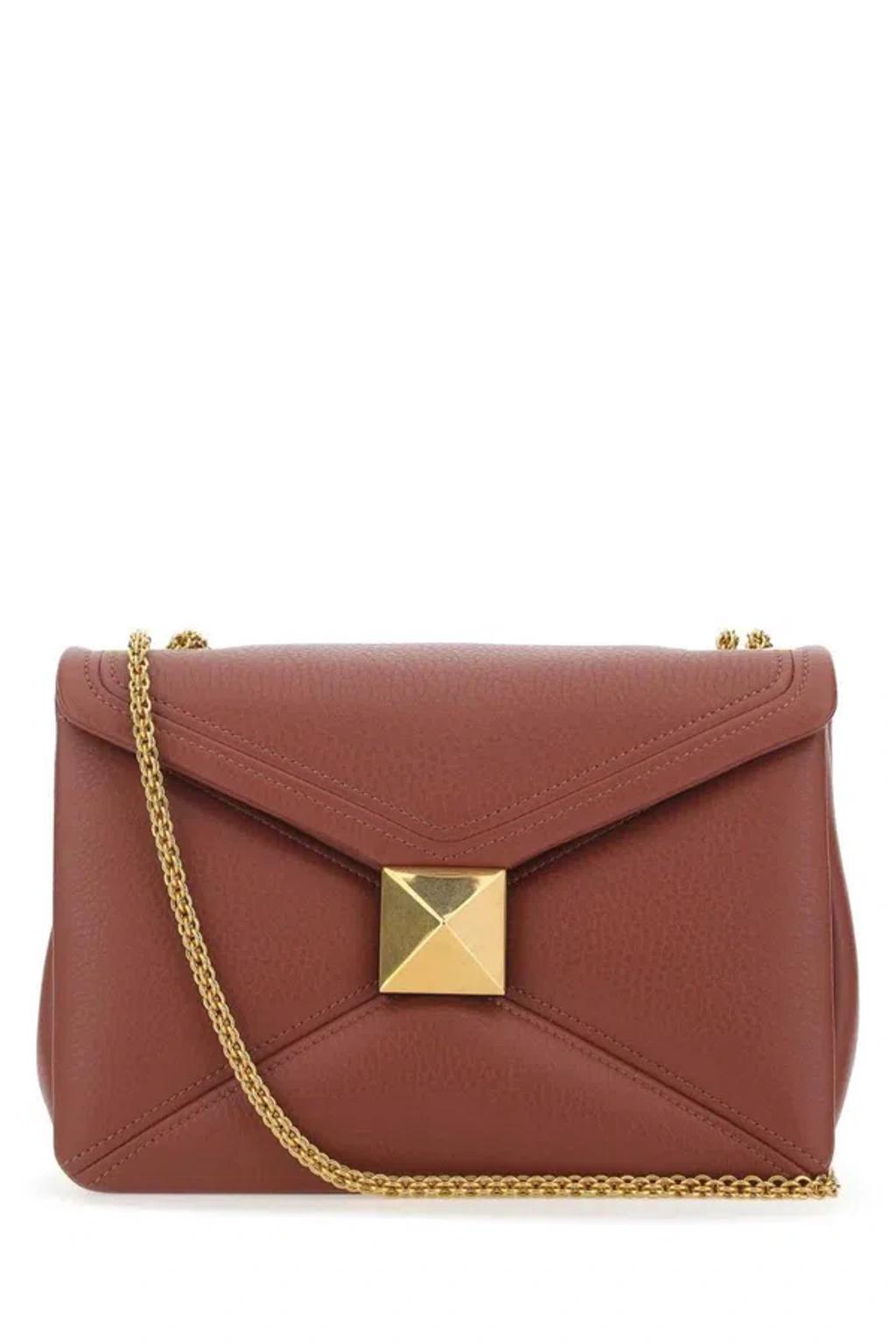 VALENTINO GARAVANI One Stud Foldover Top Shoulder Bag In Pvg Product Image