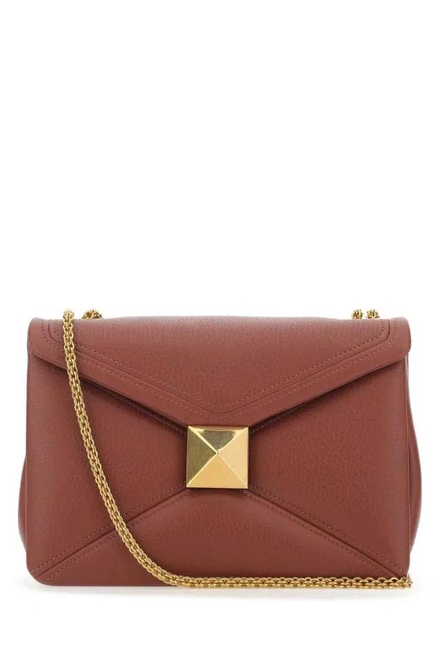 VALENTINO GARAVANI One Stud Foldover Top Shoulder Bag In Pvg Product Image