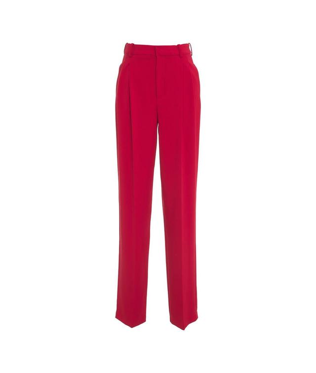 Pleated trousers in stretch crêpe Product Image