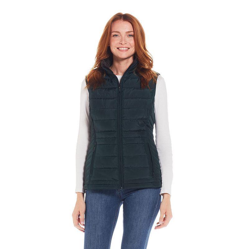 Womens Weathercast Plush Lined Puffer Vest Product Image