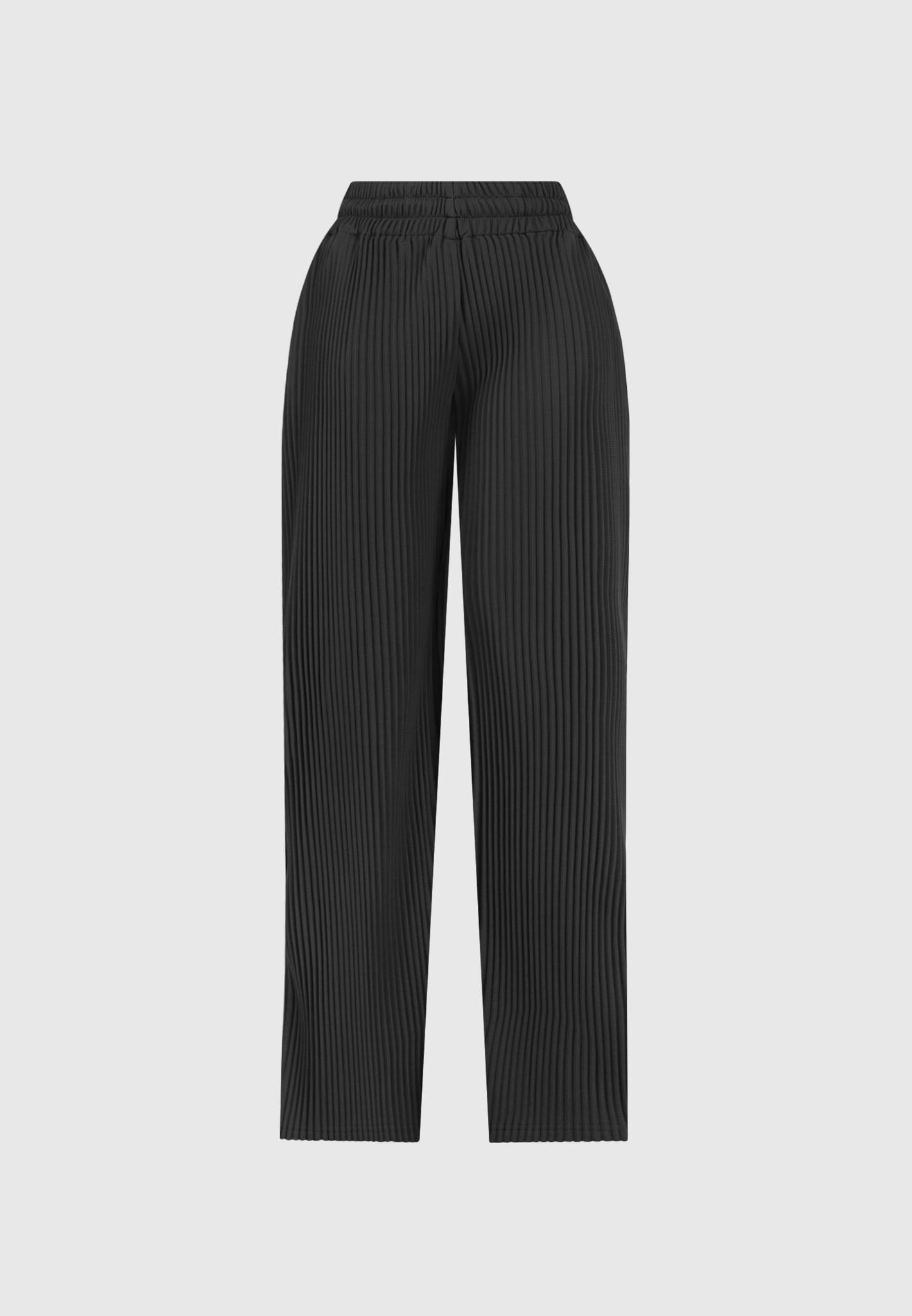 Pleated Trousers - Black Female Product Image