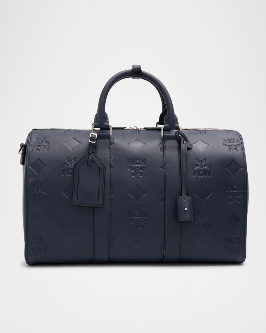 Men's Ottomar Small Embossed Leather Duffel Bag Product Image