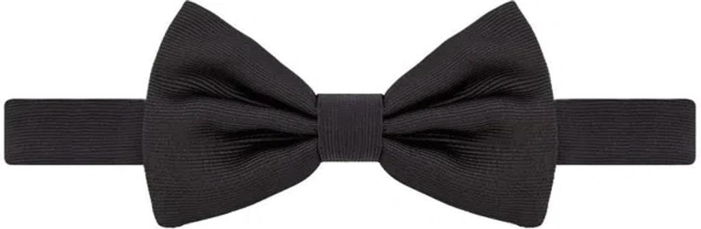 Satin Silk Bow Tie In Black Product Image