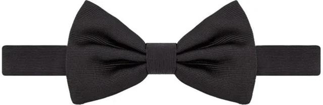 Satin Silk Bow Tie In Black Product Image