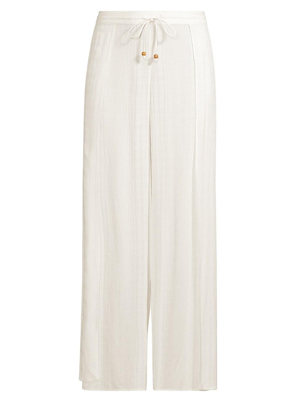 Womens Cali Drawstring Wide-Leg Pants Product Image