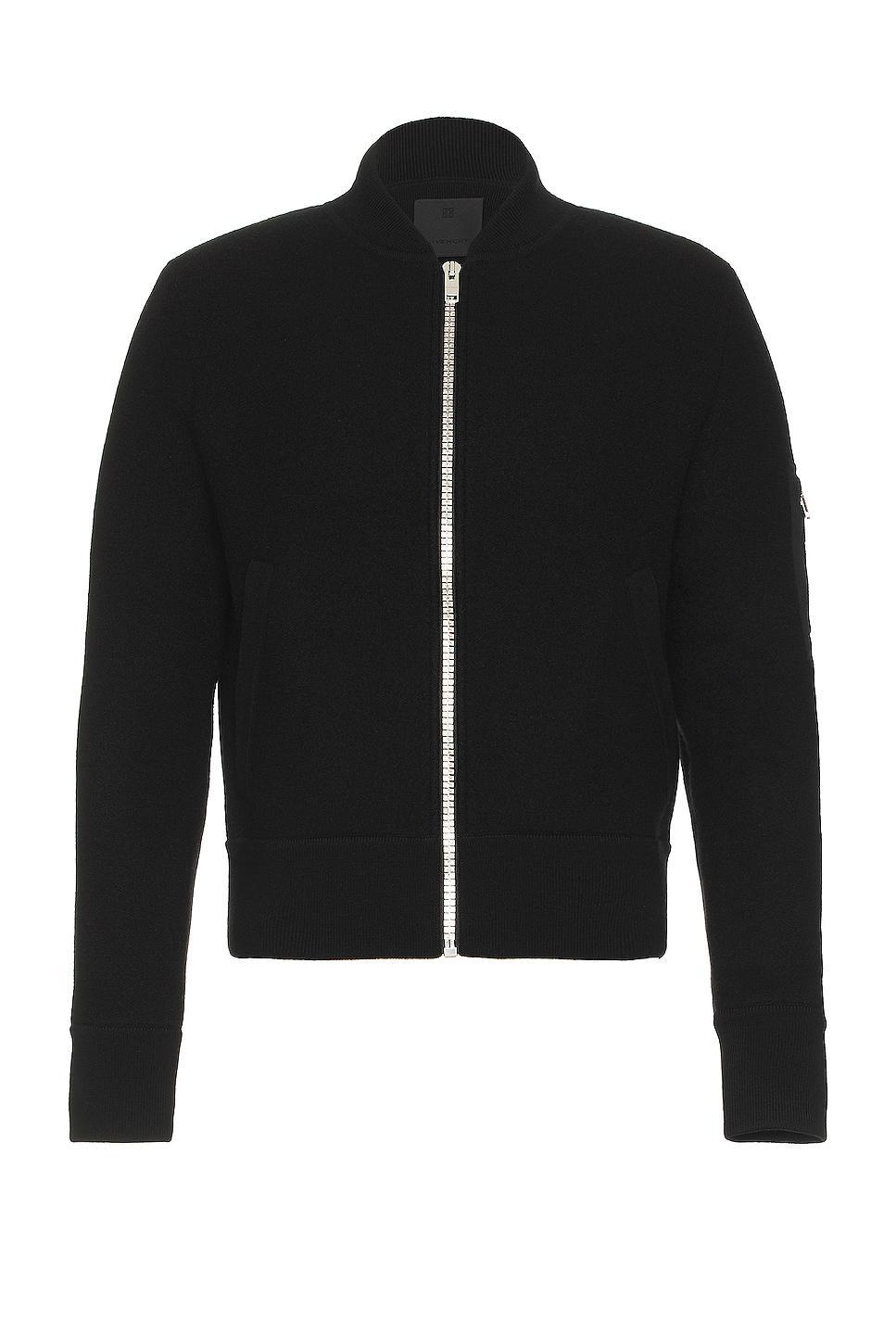 Givenchy Felted Merino Varsity Bomber Black. (also in L, S). Product Image