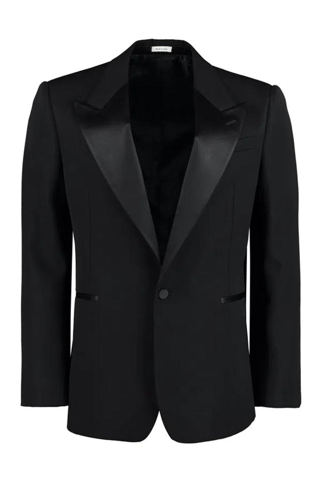 Men's Single-breasted One Button Jacket In Black Product Image