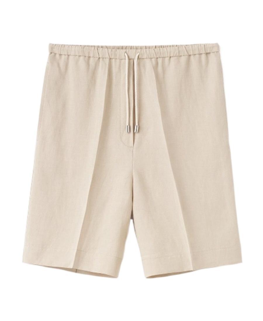 TOTÊME Pressed-crease Shorts In Nude Product Image