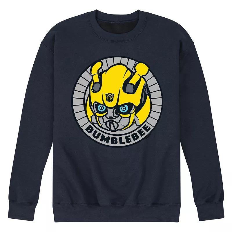 Mens Transformers Bumblebee Badge Fleece Sweatshirt Product Image