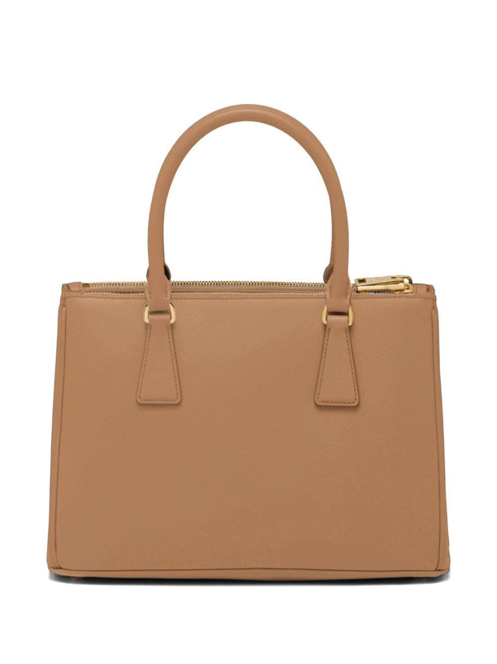 Medium  Galleria Saffiano Leather Bag In Beige Khaki Product Image