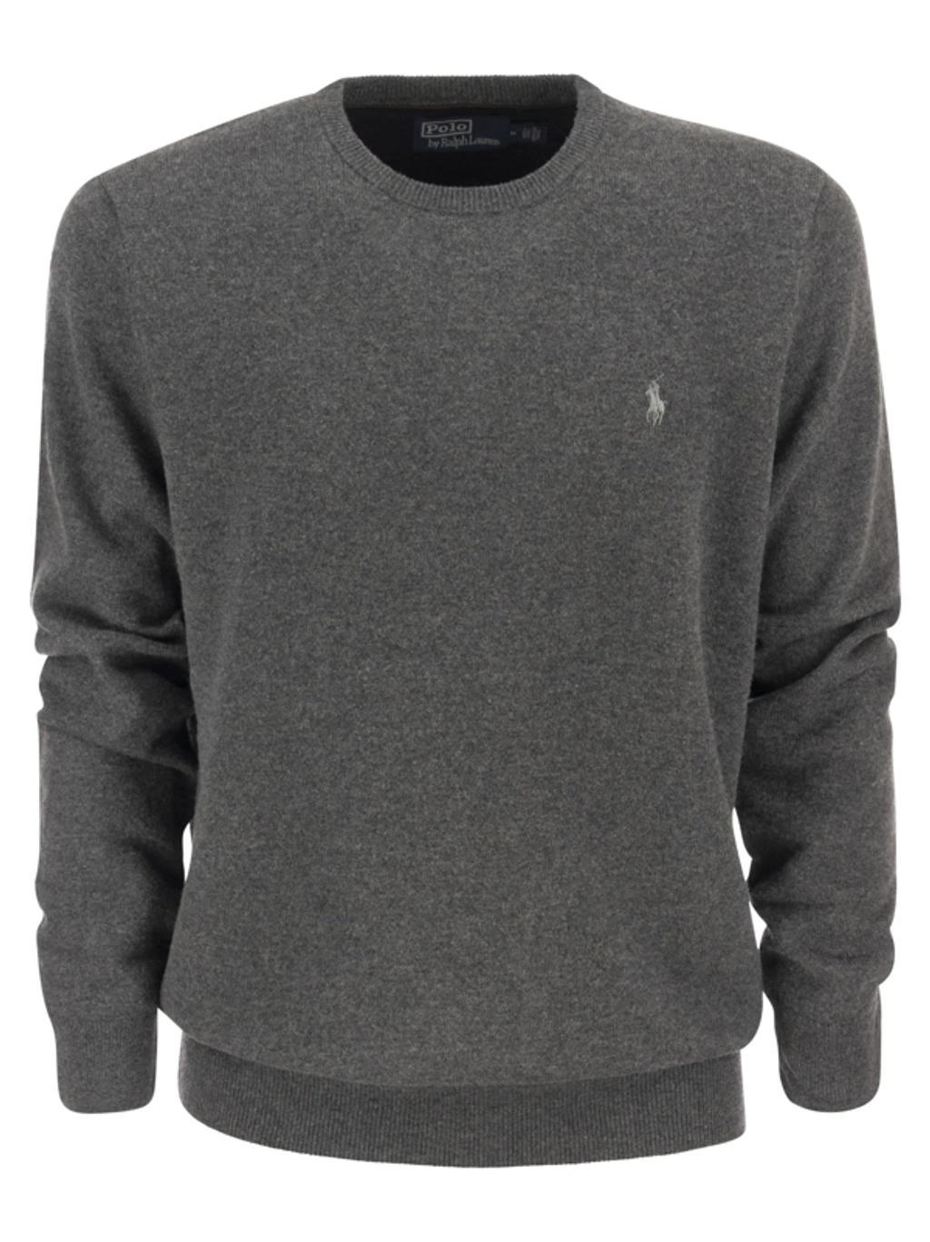 Heathered Long Sleeve T-shirt In Black Marl Heather Product Image