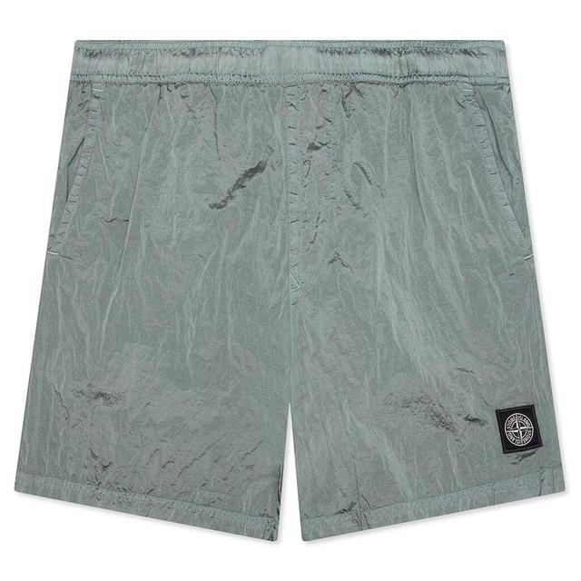 Econyl Regenerated Nylon Swim Trunks - Sage Green Male Product Image