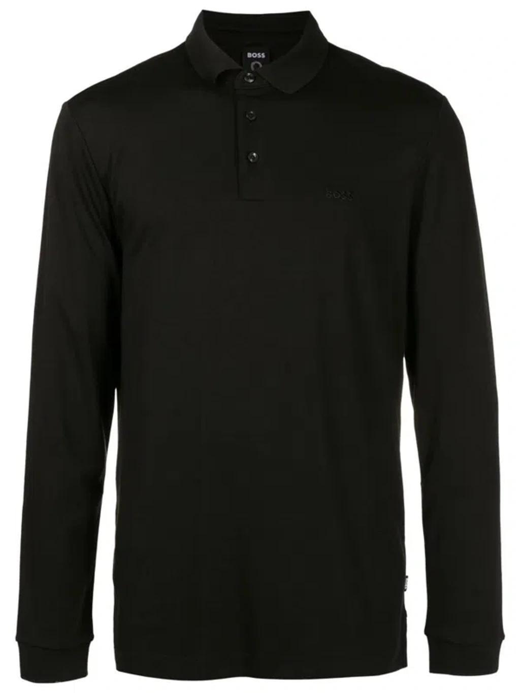 HUGO BOSS Slim-fit Polo Shirt In Cotton Piqu In Black Product Image