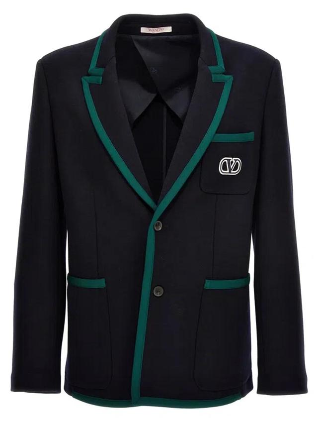 VALENTINO Garavani  'v Logo Signature' Blazer In Black Product Image