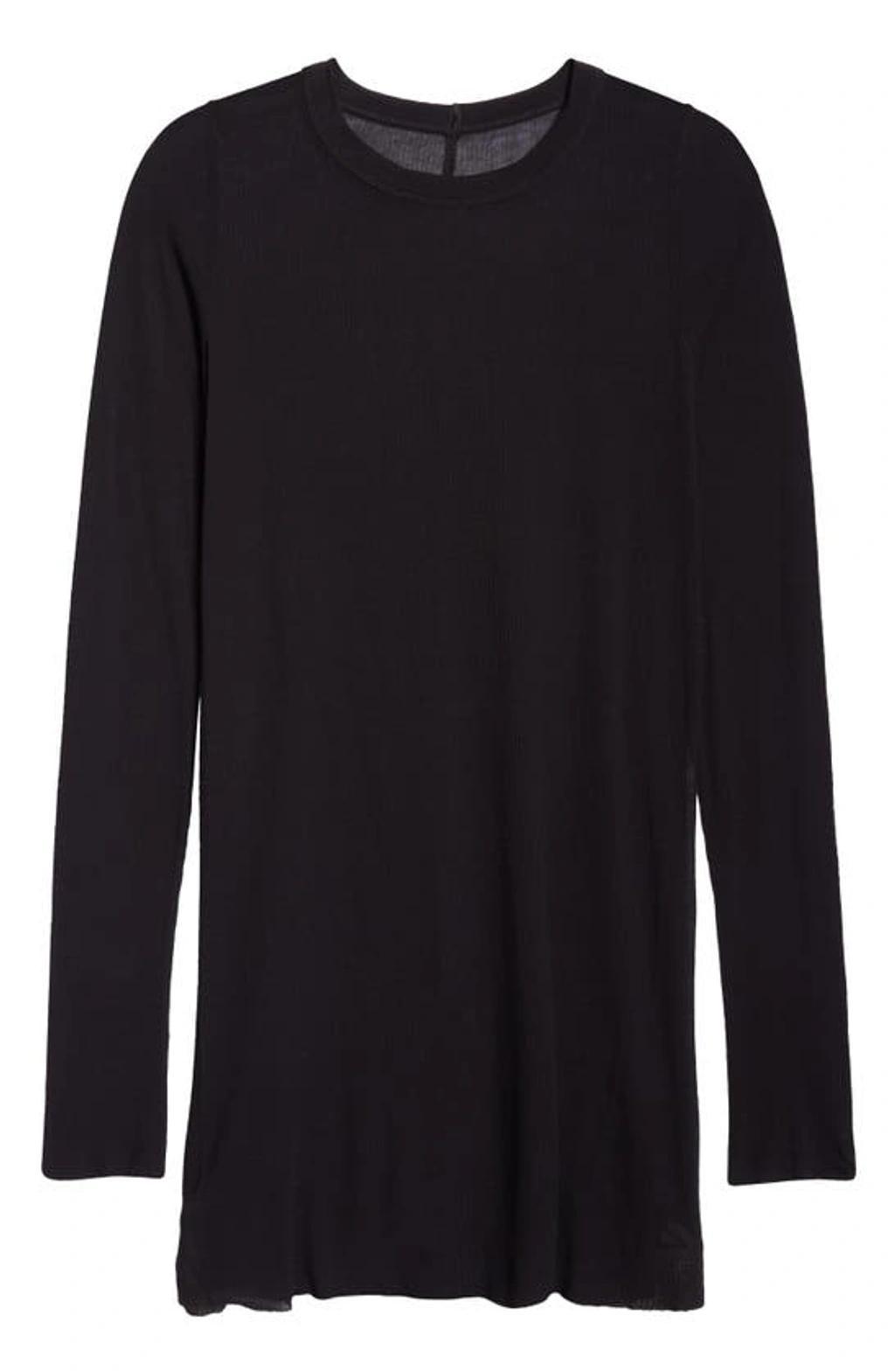 RICK OWENS Forever Rib Jersey T-shirt In Schwarz Product Image