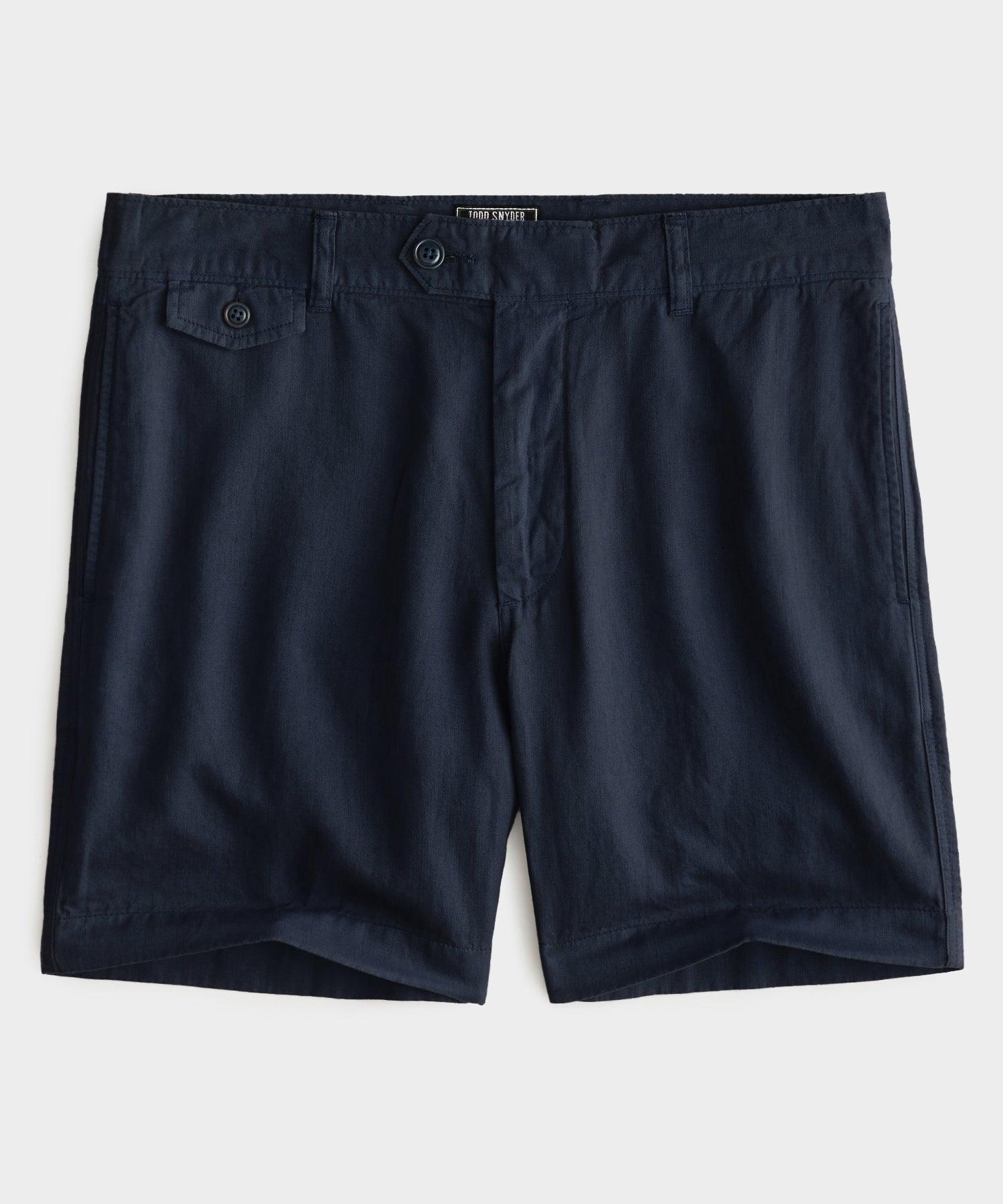 7" Hudson Short in Navy Batik Product Image