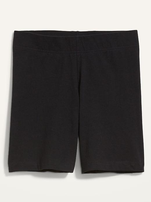 High-Waisted Jersey Biker Shorts -- 6-inch inseam Product Image