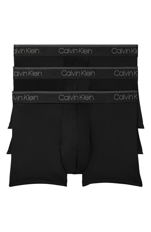 Calvin Klein 3-Pack Low Rise Microfiber Stretch Trunks Product Image